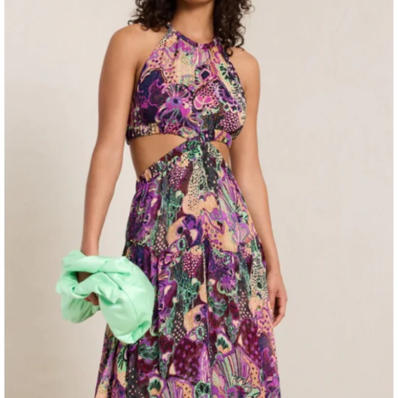 Waverly Printed Cut-Out Silk Dress from A.L.C